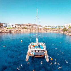 Swim Stops In Protaras Med2 Catamaran Medcruisescy