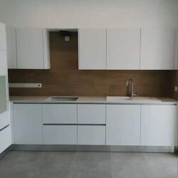 The Minimalist Kitchen Is Made Of White Matt Melamine