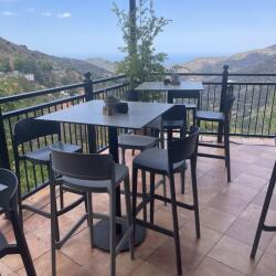 Abuela Stools And Hpl Tops And High Table Base33